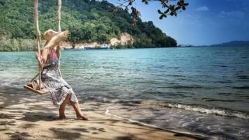 Private beach
