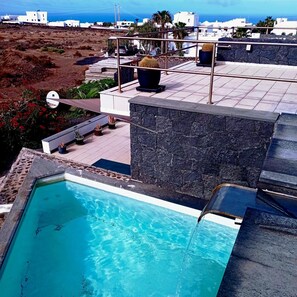 Pool - Vacation 'Atlantis' with Sea View, Wi-Fi and Air Conditioning (Las Breñas)