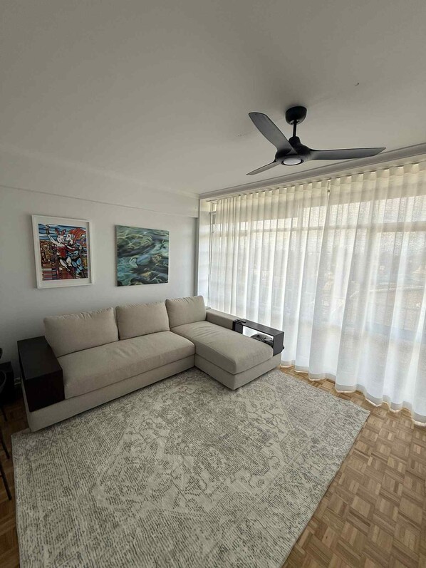 Living area - Stylish Bondi Junction Apartment with Iconic Harbour Views & Modern Comforts (Bondi Junction)