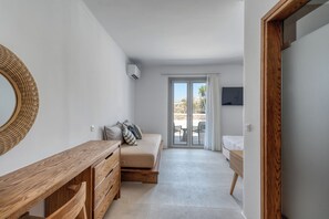 Deluxe Double Room, Balcony, Garden View | Premium bedding, Select Comfort beds, minibar, in-room safe - Athera  Suites  Mykonos (Mykonos)