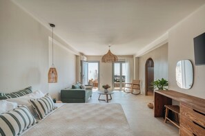 Suite Deluxe, 1 très grand lit et 1 canapé-lit, non-fumeur, vue mer