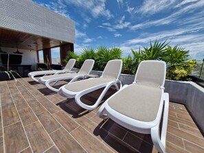 Terrace/patio - Super Cute Flat on 5th Ave in PdC steps from Beach (Playa del Carmen)