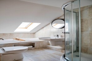Shower, hair dryer