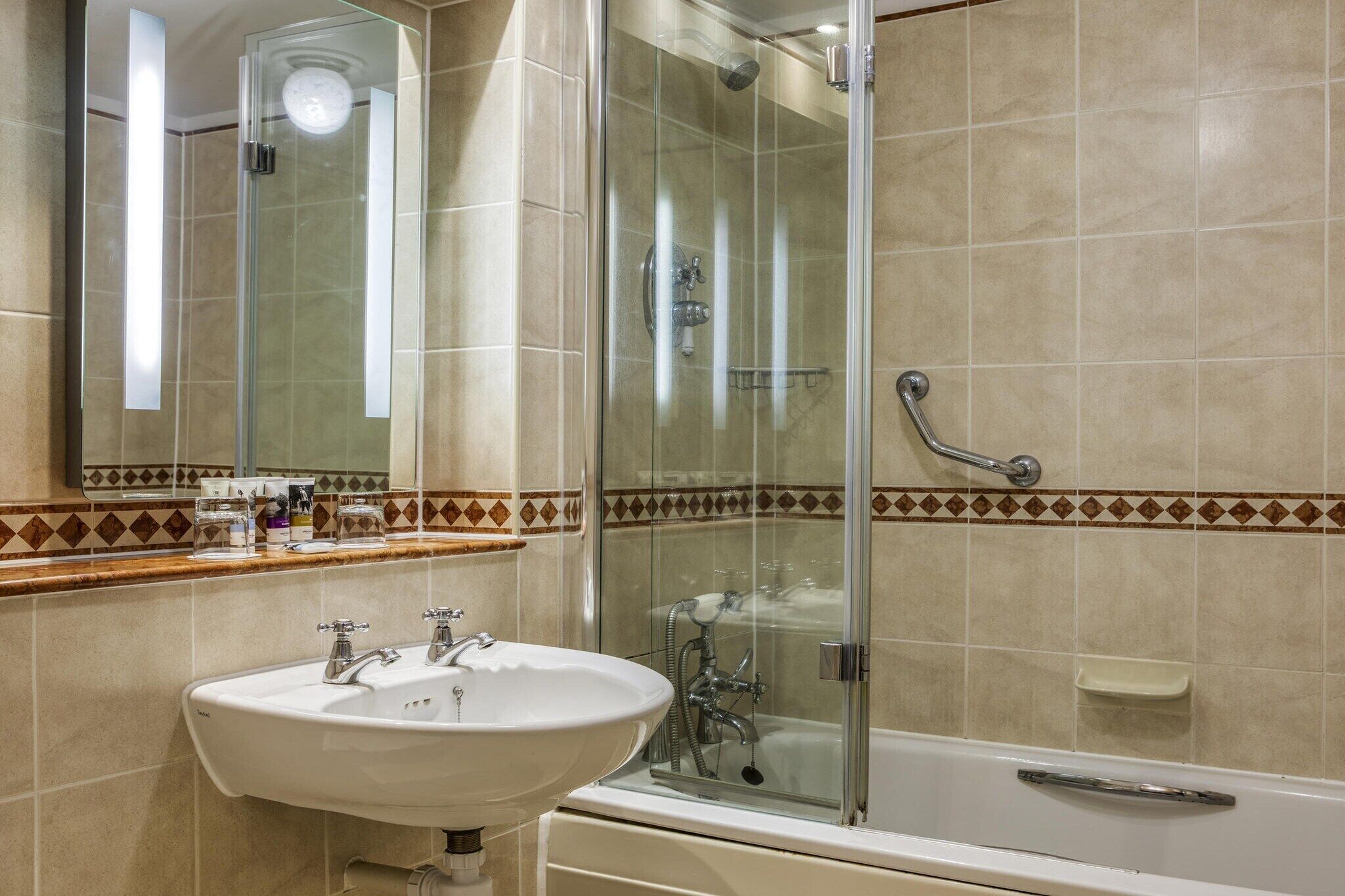 Shower, hair dryer
