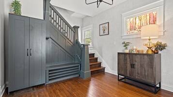 All bedrooms are located upstairs on the second level