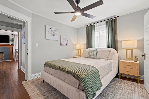 2 chambres, bureau, fer et planche à repasser, Wi-Fi gratuit