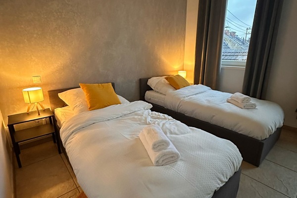 2 slaapkamers, een bureau, gratis wifi, beddengoed