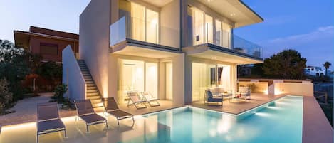Una piscina riscaldata