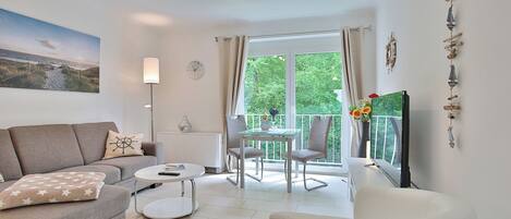 TV, DVD player, stereo