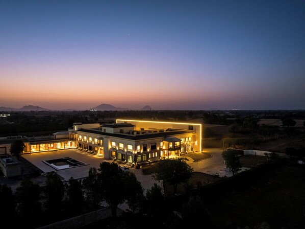 Majoituspaikan julkisivu