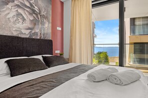 2 Schlafzimmer, Zimmersafe, Bügeleisen/Bügelbrett, Reisekinderbett