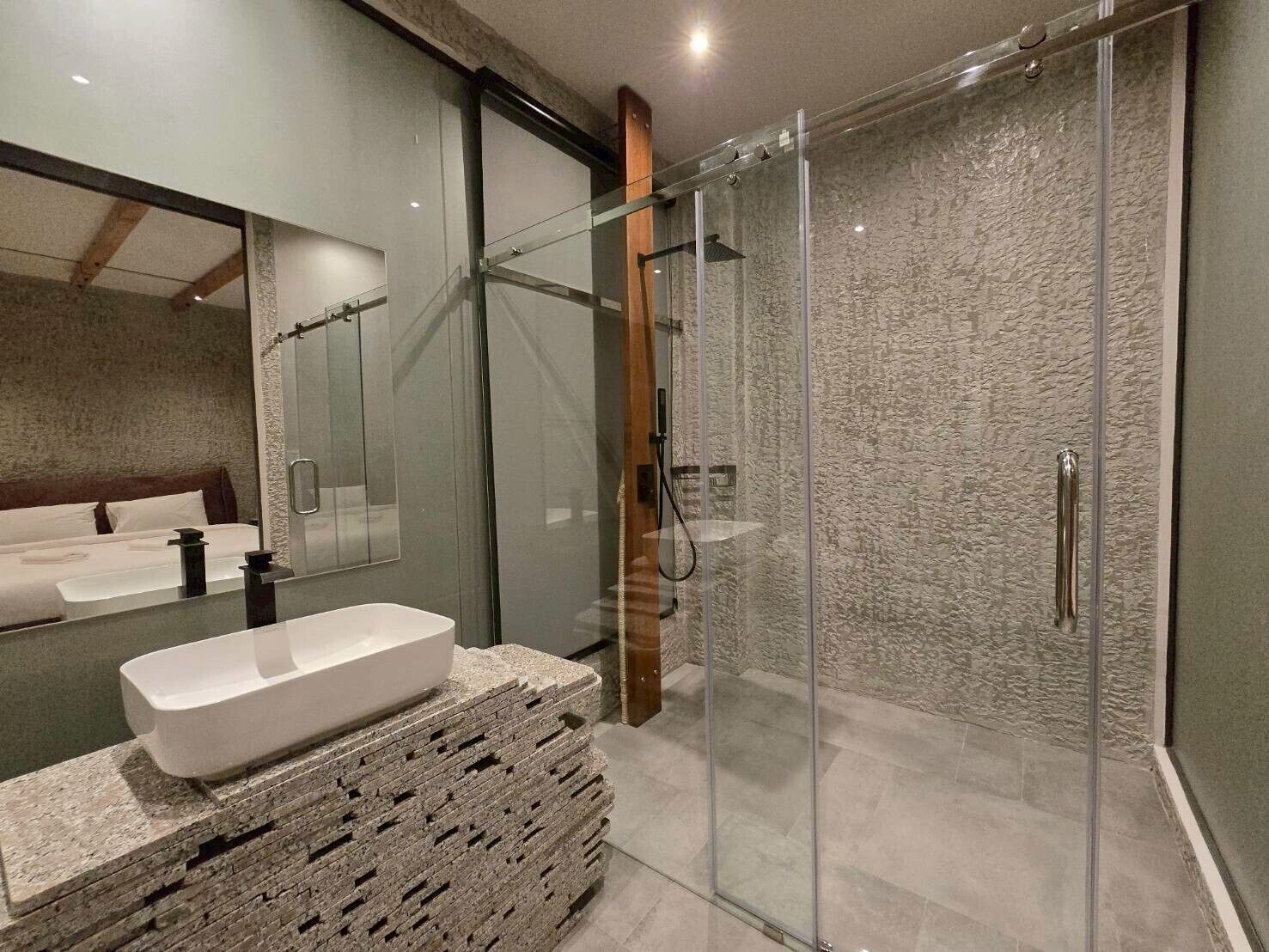 Vila, pemandangan kolam renang | Kamar mandi