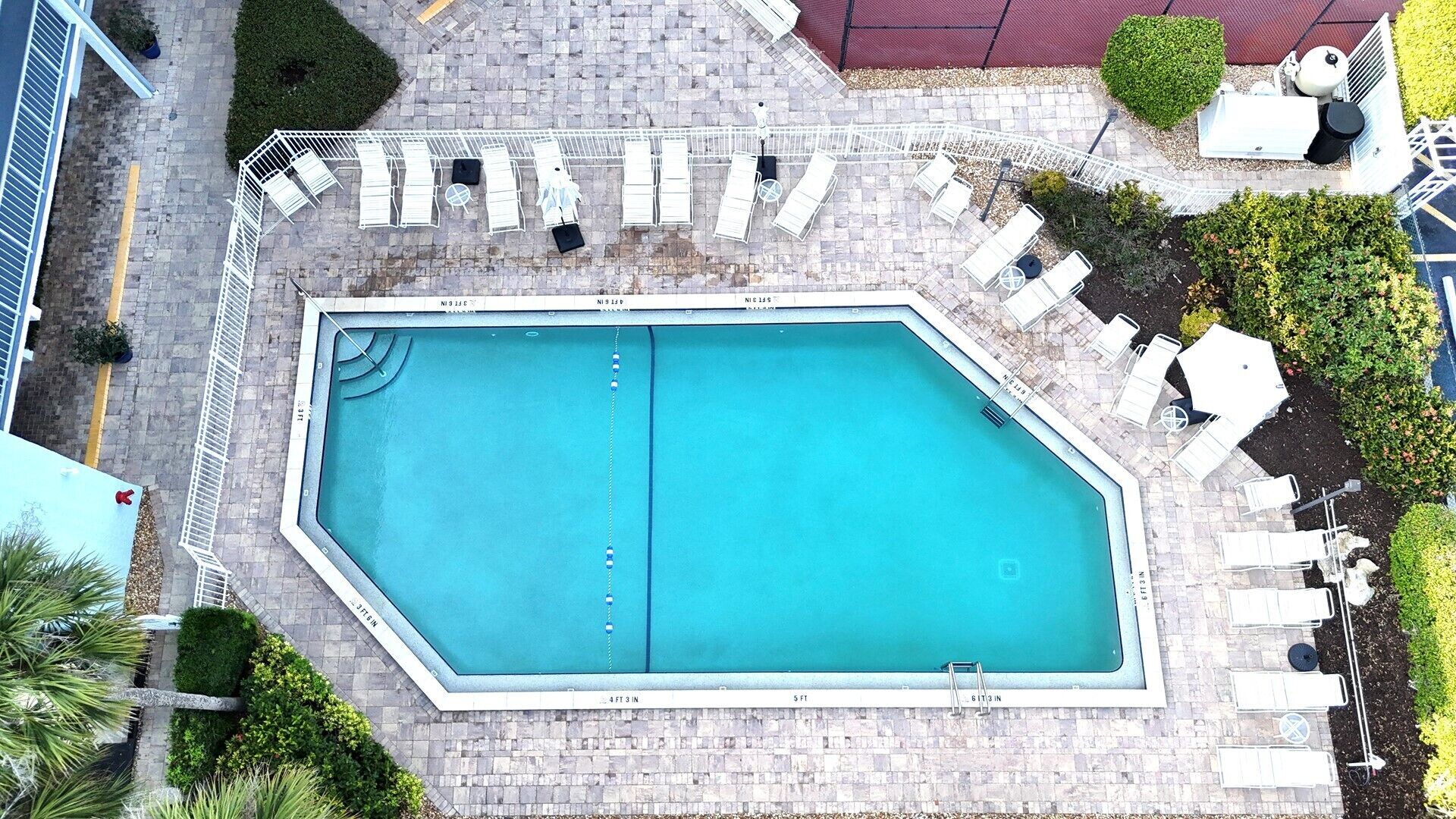 A heated pool