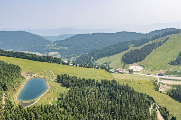 Montagnes, Paysage, Colline, Prairie, Plaine, Lot Terre, Vue Du Ciel, Station De Montagne, Photographie Aérienne, Prairie