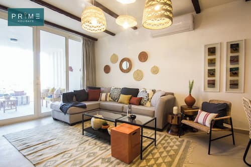 Chalet, 4 chambres | Aire de séjour