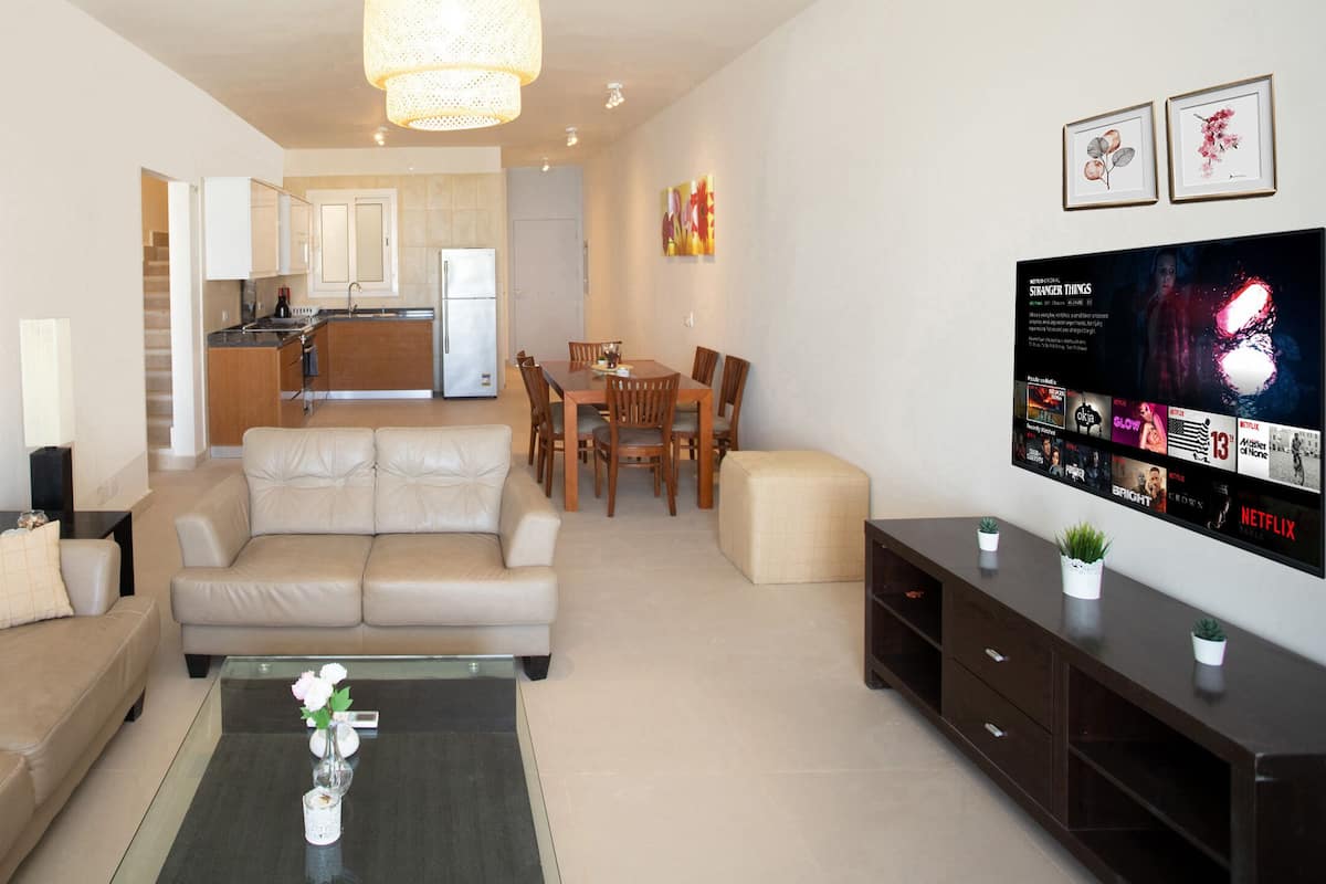 Chalet, 4 chambres | Coin séjour