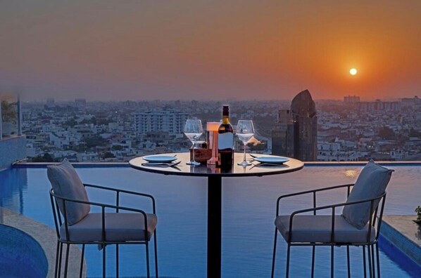 Terrace/patio - Skyline luxury in pink city (Jaipur)