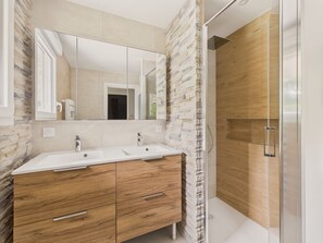 Shower, hair dryer