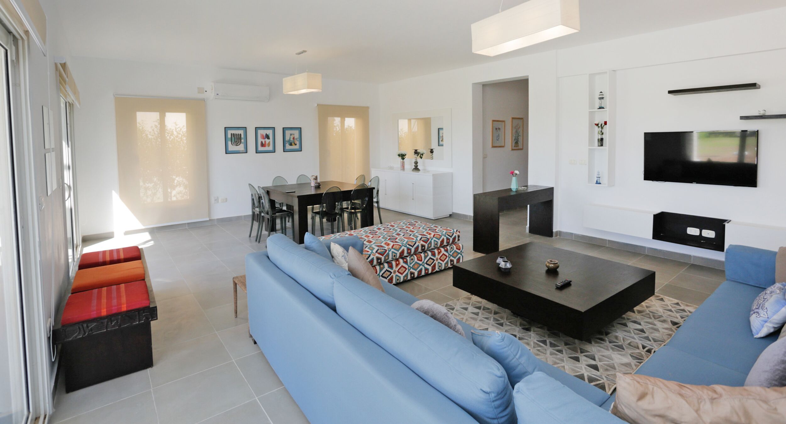 Villa, 4 Schlafzimmer, Balkon, Strandblick | Wohnbereich