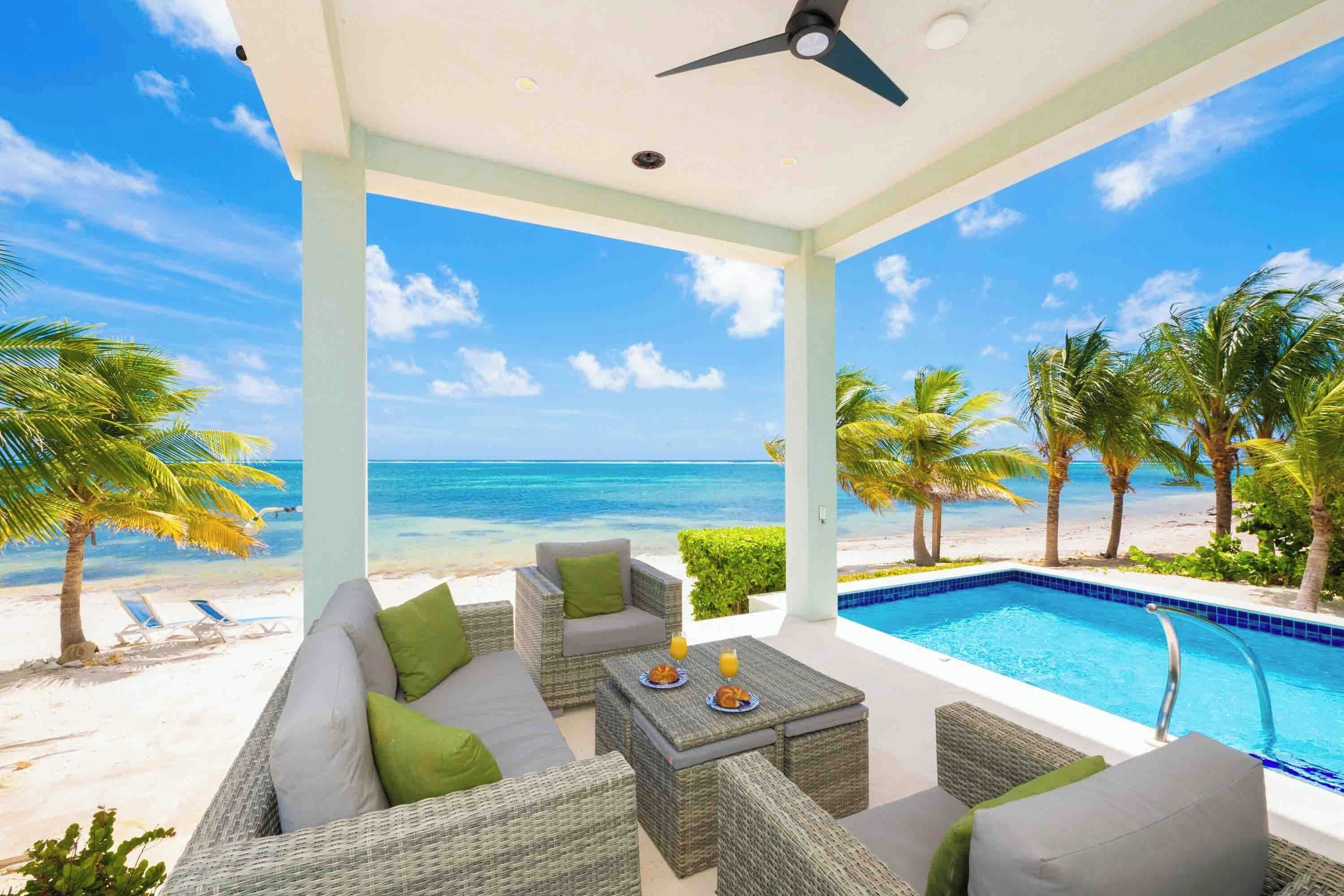 Een verwarmd zwembad