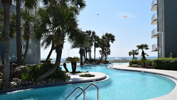 A heated pool