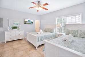 6 bedrooms, iron/ironing board, free WiFi, bed sheets - Salty Mermaid: Ocean-View Retreat, Private Pool & Spa (Surfside Beach)