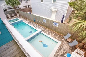 Pool - Salty Mermaid: Ocean-View Retreat, Private Pool & Spa (Surfside Beach)