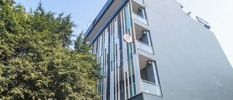 Voorkant van accommodatie