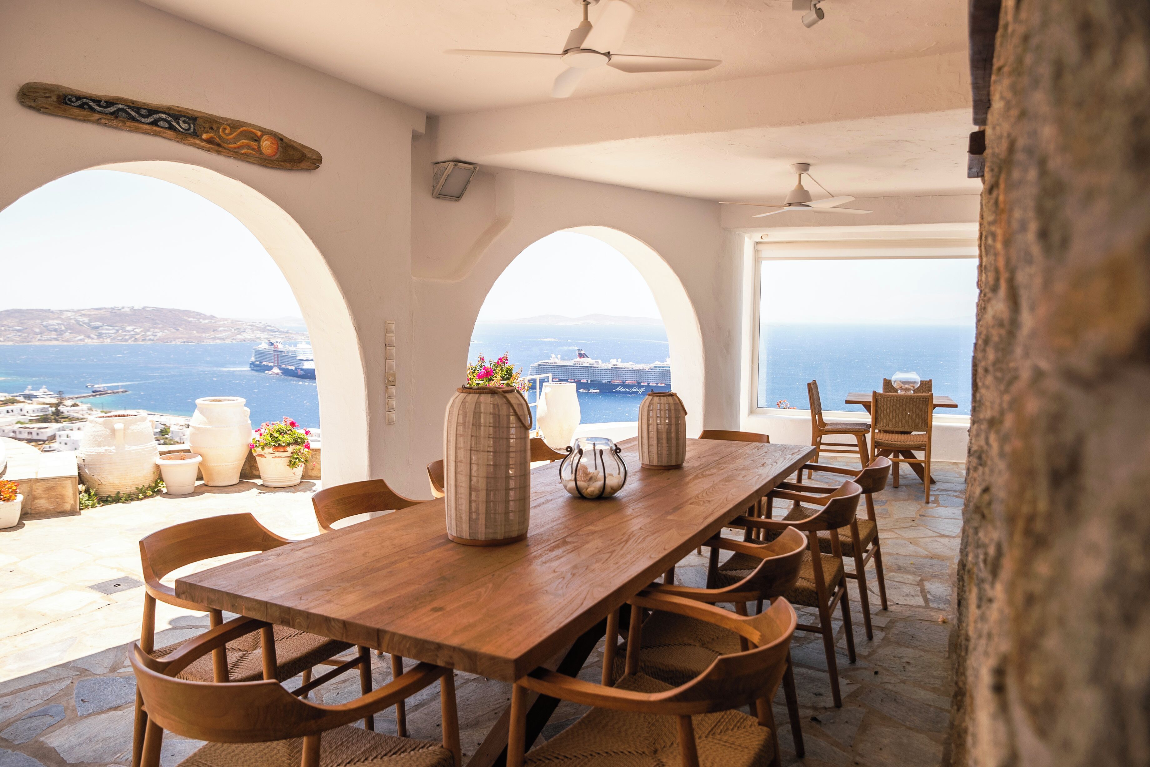 Hus, 2 soverom, kjøkken, sjøutsikt | Terrasse/patio