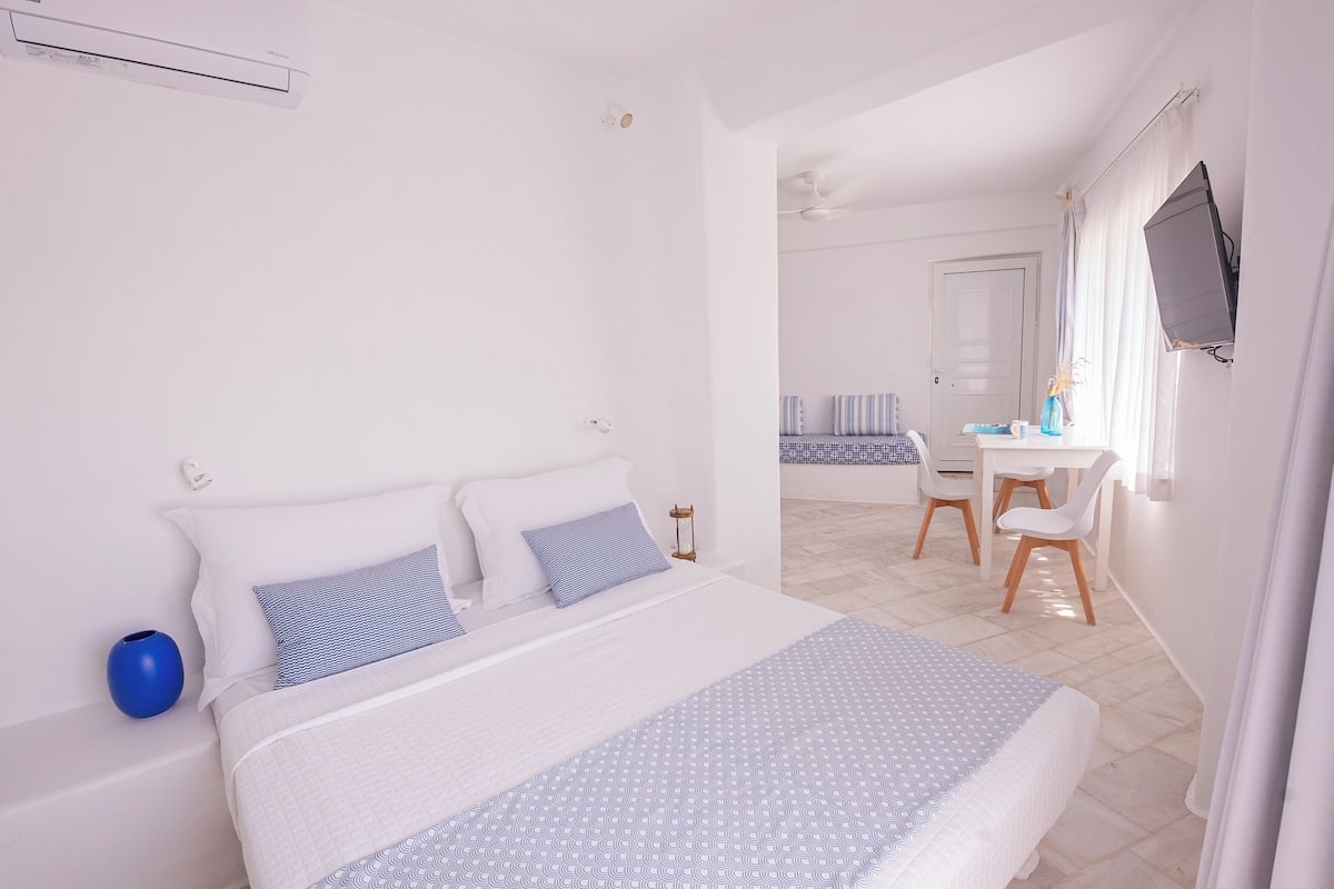 Comfort-Apartment, Klimaanlage | Bettwäsche aus ägyptischer Baumwolle, hochwertige Bettwaren