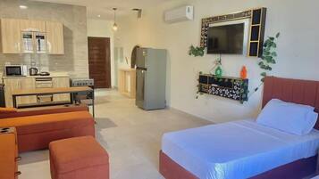 Luxury Studio, Garden View | 2 bedrooms, Egyptian cotton sheets, premium bedding, WiFi (surcharge)