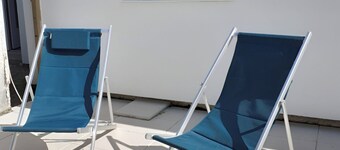 Quiet T1 in St Marc sur Mer, 5 min walk to the beach, terrace and large bed!