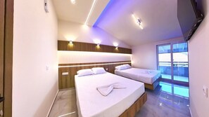 Family Room, Balcony | Free WiFi, bed sheets - ZOI Girni – Seaside Hotel (Olymbiaki Akti)