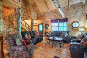 TV, fireplace, DVD player