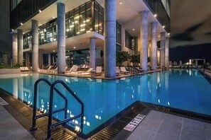 Indoor pool, outdoor pool