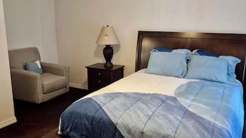 2 bedrooms, iron/ironing board, WiFi, bed sheets