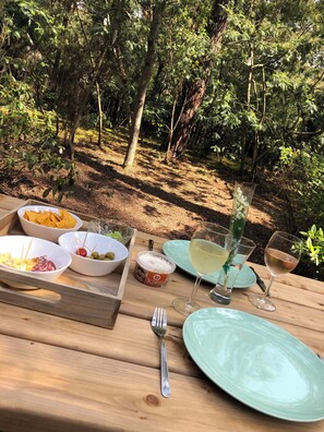 Opções para refeição ao ar livre