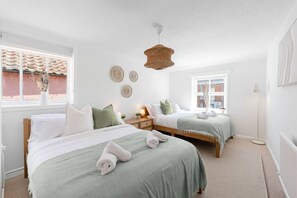 3 bedrooms, iron/ironing board, travel cot, free WiFi