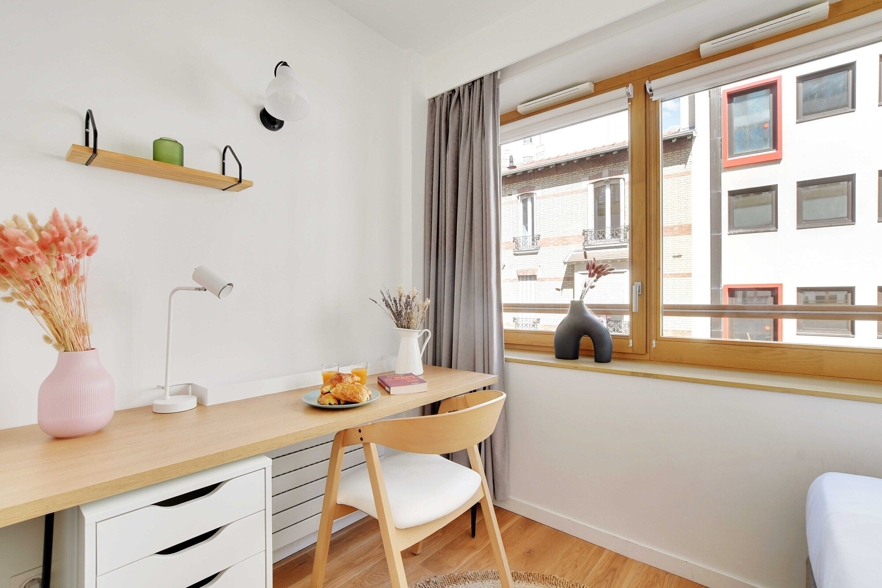 Lejlighed | 1 soveværelse, arbejdsområde til bærbare computere, sengetøj