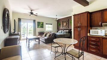 Estúdio, 1 quarto, para fumantes, sacada | Sala de estar