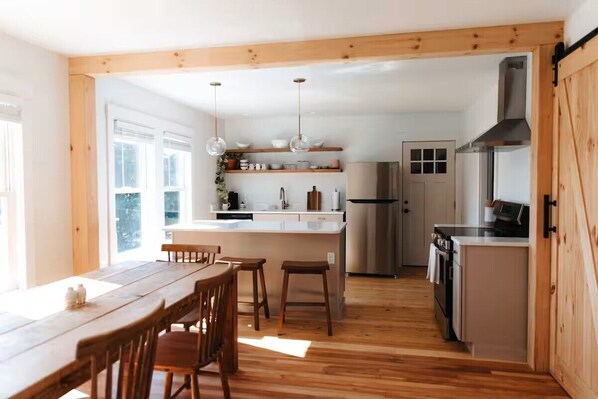 Private kitchen - A Very 'Pleasant' Oasis Steps to Lake Hebron + Town (Monson)