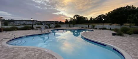 A heated pool