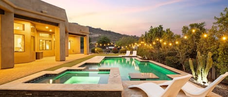 A heated pool