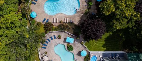 Indoor pool, a heated pool