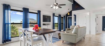Relax poolside with the whole family or hunt shells on the beach.