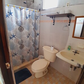 Towels, soap, toilet paper