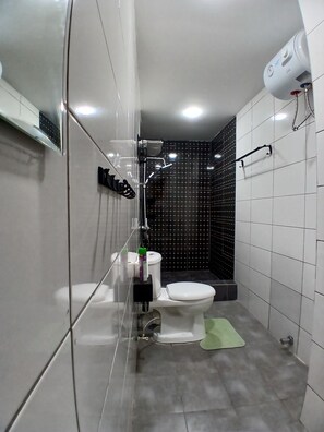 Towels, soap, toilet paper