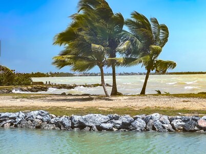 Bay Front Eco-Cottage/2 units/Corozal with WiFi, AC