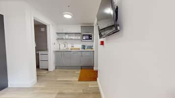 Fridge, microwave, dishwasher, toaster