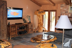 TV connectée, cheminée